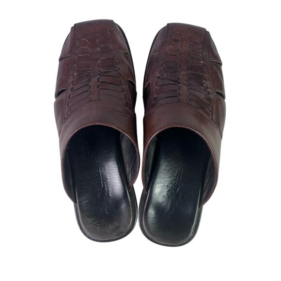 Tommy Bahama Sandals Mens Size 8 Brown Leather  Fisherman made in Italy main image 9